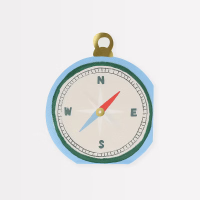 Meri Meri Outdoor Adventures Compass Napkins (Pack of 16) | Target