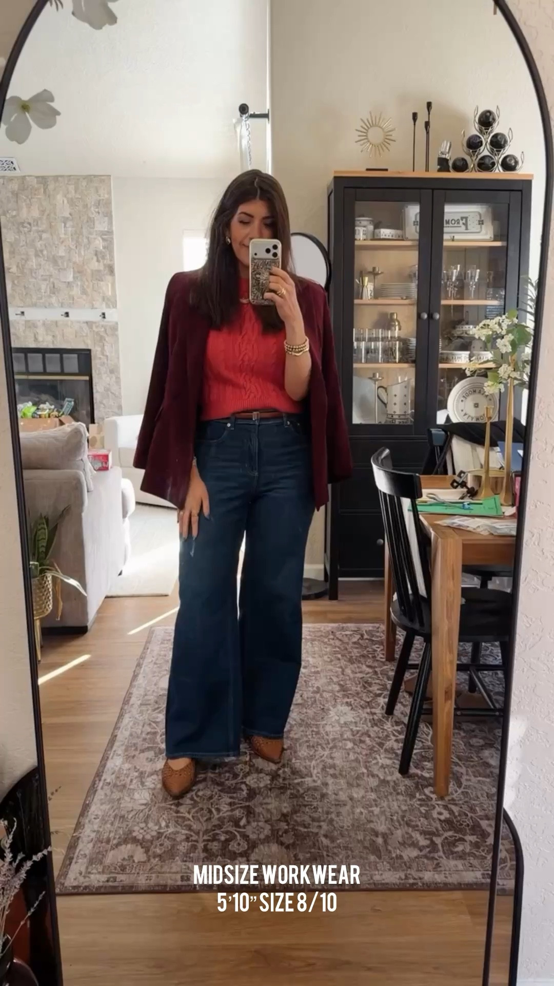 Weekly work outfit planner Short sleeve sweater-medium Blazer-medium Wide leg shaping jeans-medium (Meghanxspanx)

Midsize workwear, business casual, office outfit, jeans, spring fashion, work shoes

#LTKMidsize #LTKOver40 #LTKWorkwear