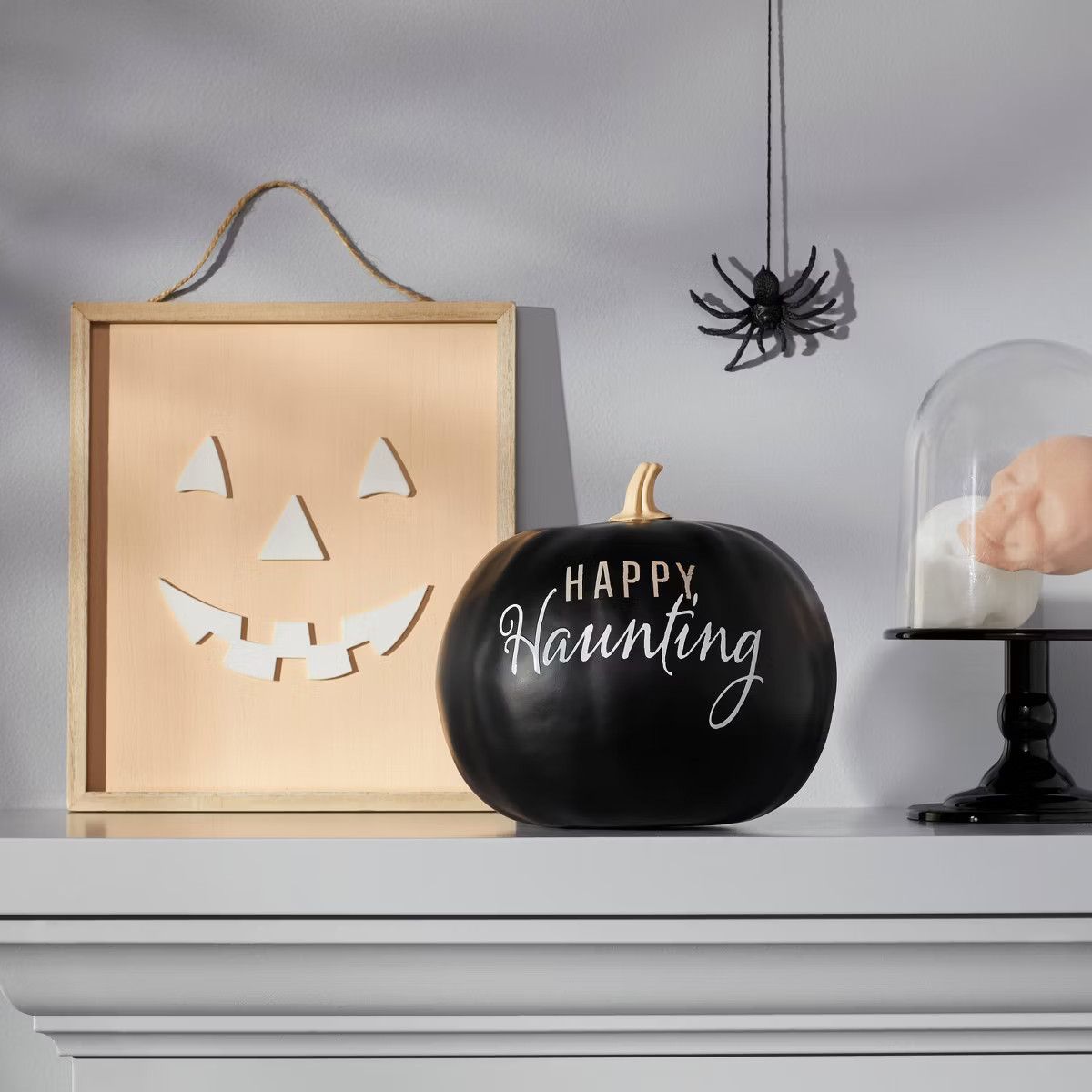 Bootiful Painted Pumpkin 'Happy Haunting' Halloween Decorative Figurine - Hyde & EEK! Boutique™ | Target