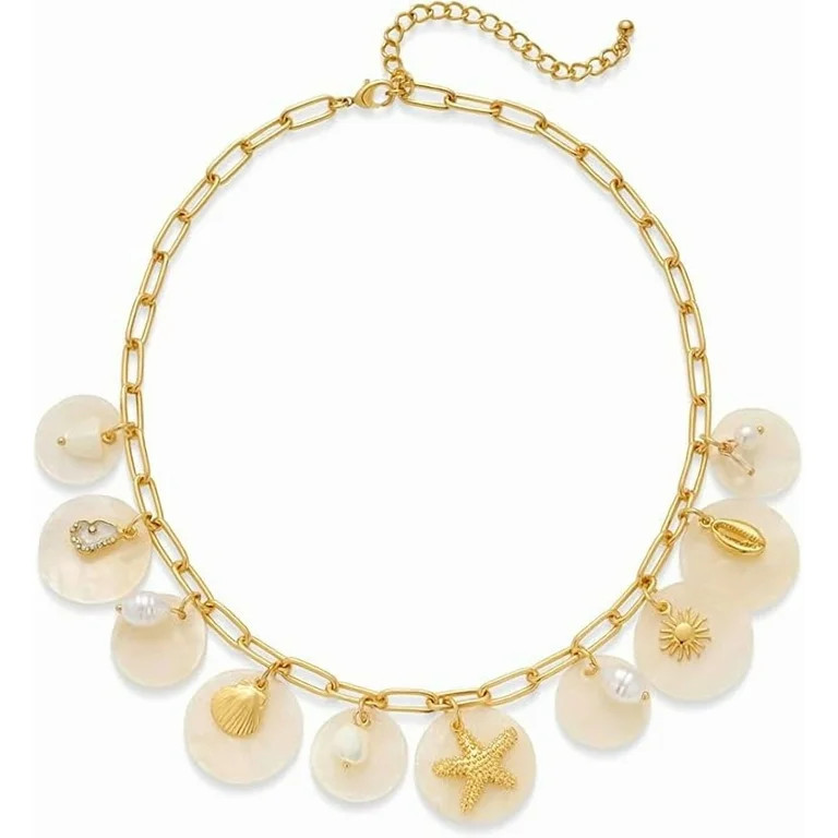 Sdmnsg-T Shell Necklace Shell Conch Starfish Charm Necklace Boho Summer Necklaces Beach Jewelry f... | Walmart (US)