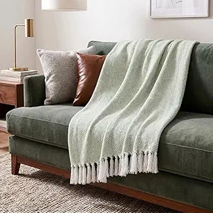 Americanflat 50x60 Throw Blanket - Soft and Breathable Cotton Throw Blanket for Couch, Bed, Chair... | Amazon (US)