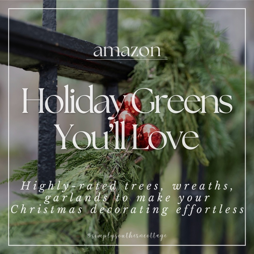 Holiday greens you’ll love - highly rated trees, wreaths, garlands to make your Christmas decorating effortless

Amazon, Amazon home, Amazon home decor, seasonal home, seasonal home decor, holiday home decor, holiday home decor inspo, Christmas, Christmas decor, Christmas home decor, gift guide, gift ideas, Christmas trees, Christmas wreaths, Christmas garlands, Christmas pines, Christmas swags 



#LTKHome #LTKSeasonal #LTKOver40