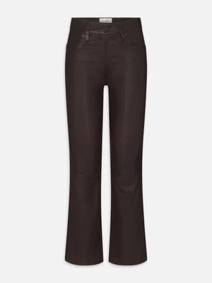 The Leather Reboot Crop -- Truffle - TRUFFLE / Crop / 24 | Frame Denim