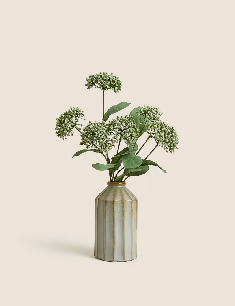 Artificial Cow Parsley in Ceramic Vase | Marks & Spencer (UK)