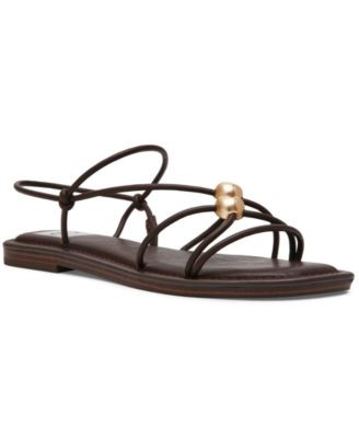 Dv Dolce Vita Women's Jaide Strapped Dome Studded Jewelry Strappy Gladiator Flat Sandals - Ivory | Macy's