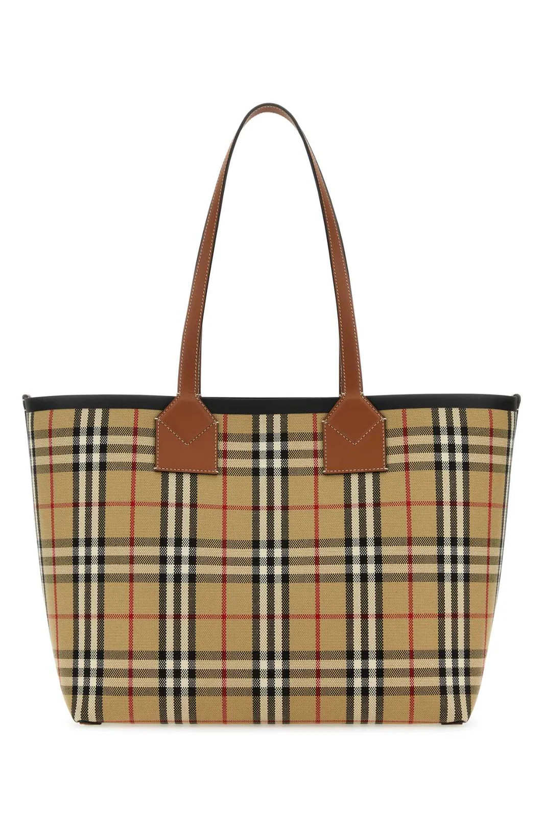 Burberry London Check Pattern Medium Tote Bag | Cettire Global