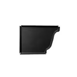 Spectra Pro Select 6 in. Black Aluminum Left End Cap 6ENLRTBK - The Home Depot | The Home Depot