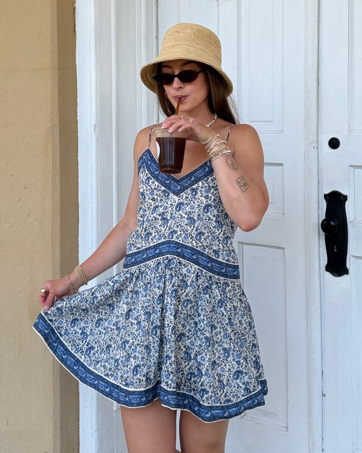 5/18/26 casual summer dress outfit inspo 🤍

Summer dress from Abercrombie, lack of color bucket hat, and my favorite summer  flip flops from TKEES - perfect summer outfit for a hot summer day!!
