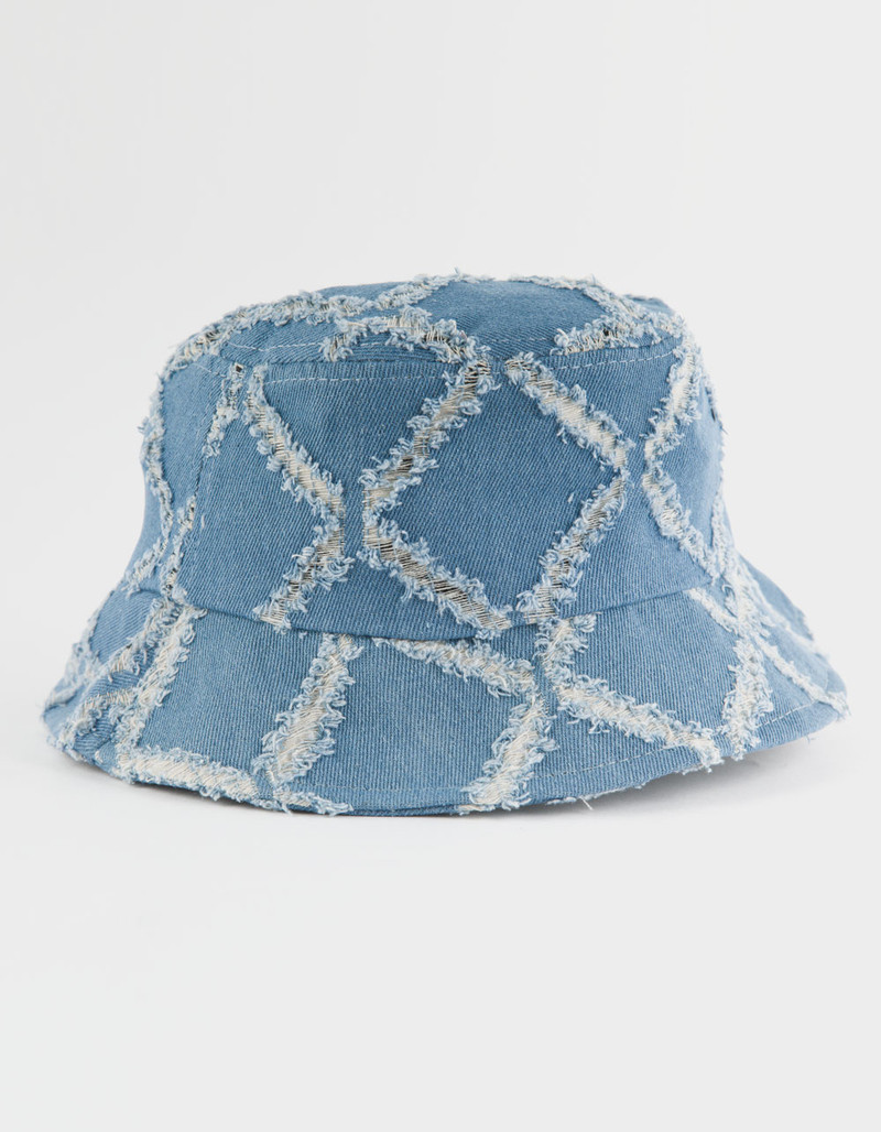 Denim Fringe Womens Bucket Hat | Tillys