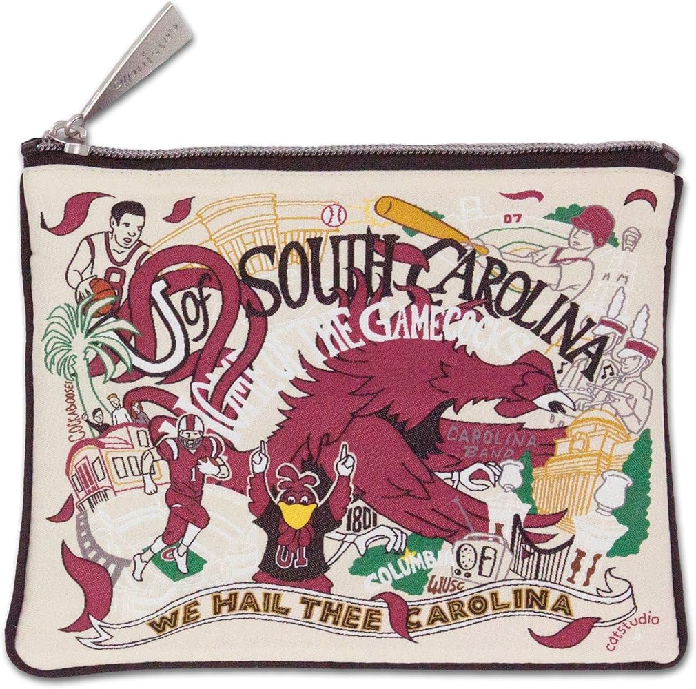 Catstudio Collegiate Zipper Pouch, University of South Carolina Travel Toiletry Bag, Ideal Gift f... | Amazon (US)