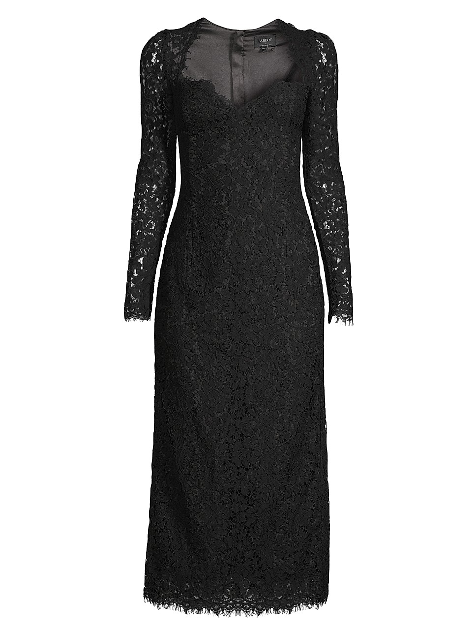 Aurora Lace Sweetheart Midi-Dress | Saks Fifth Avenue