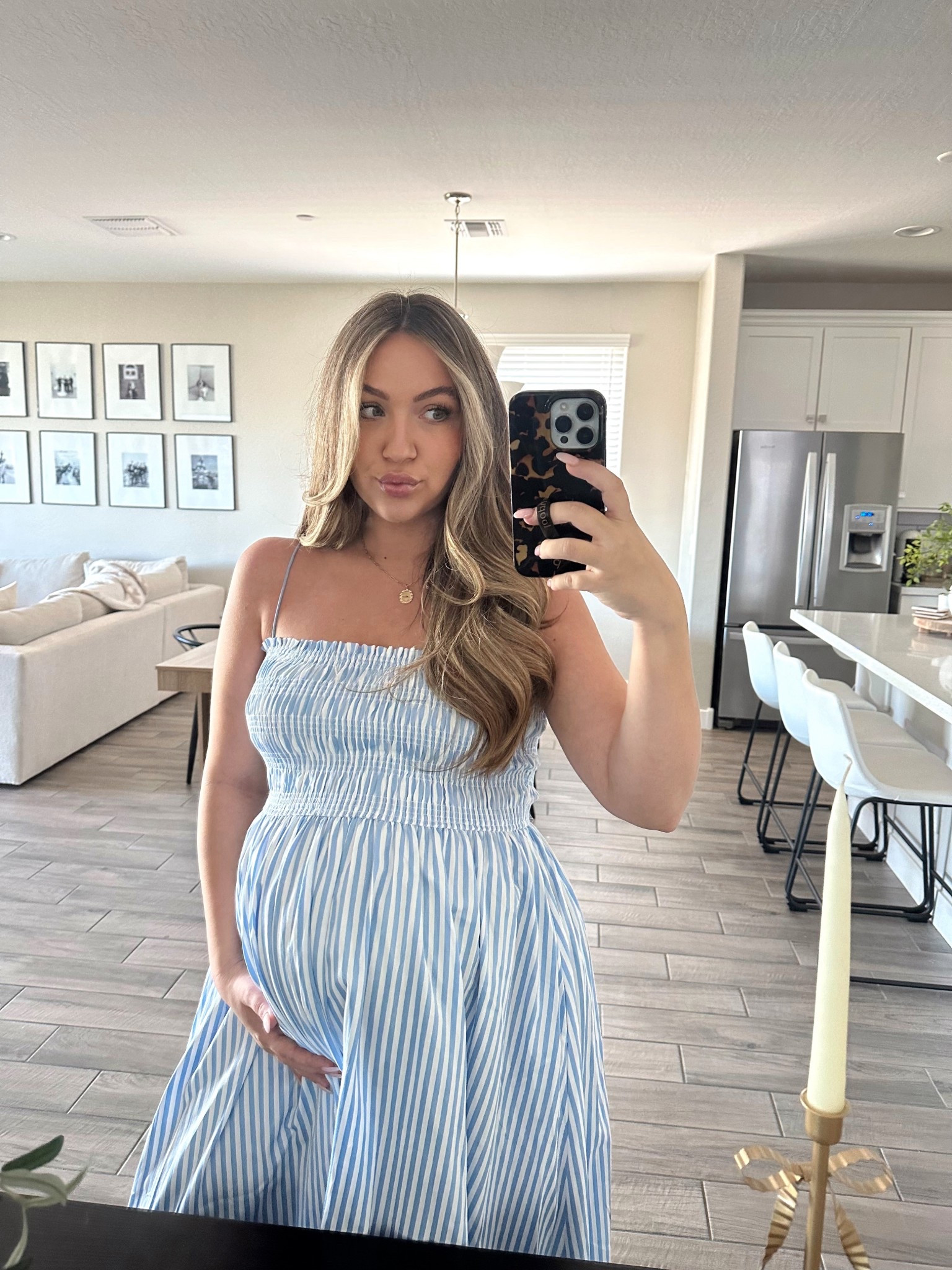 8 month pregnant in the summer means comfy yet cute dresses every single day!👶🏼🧺🪽 wearing a size medium! 

#LTKFindsUnder50 #LTKFindsUnder100 #LTKBump