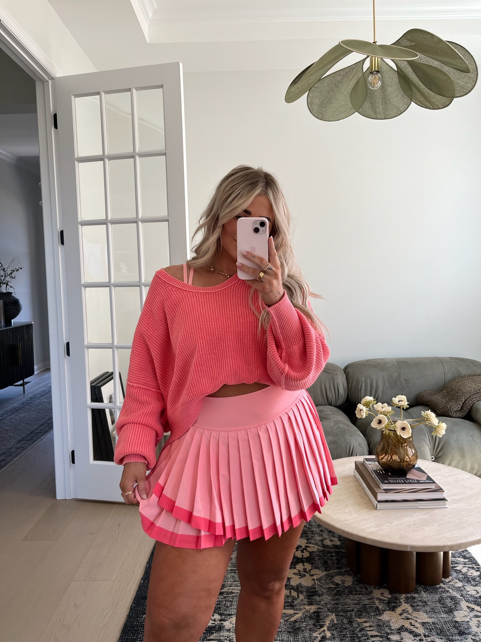 Cutest aerie spring set 🩷 I am in a large in everything #aerie #spring 

#LTKsalealert #LTKmidsize #LTKSeasonal