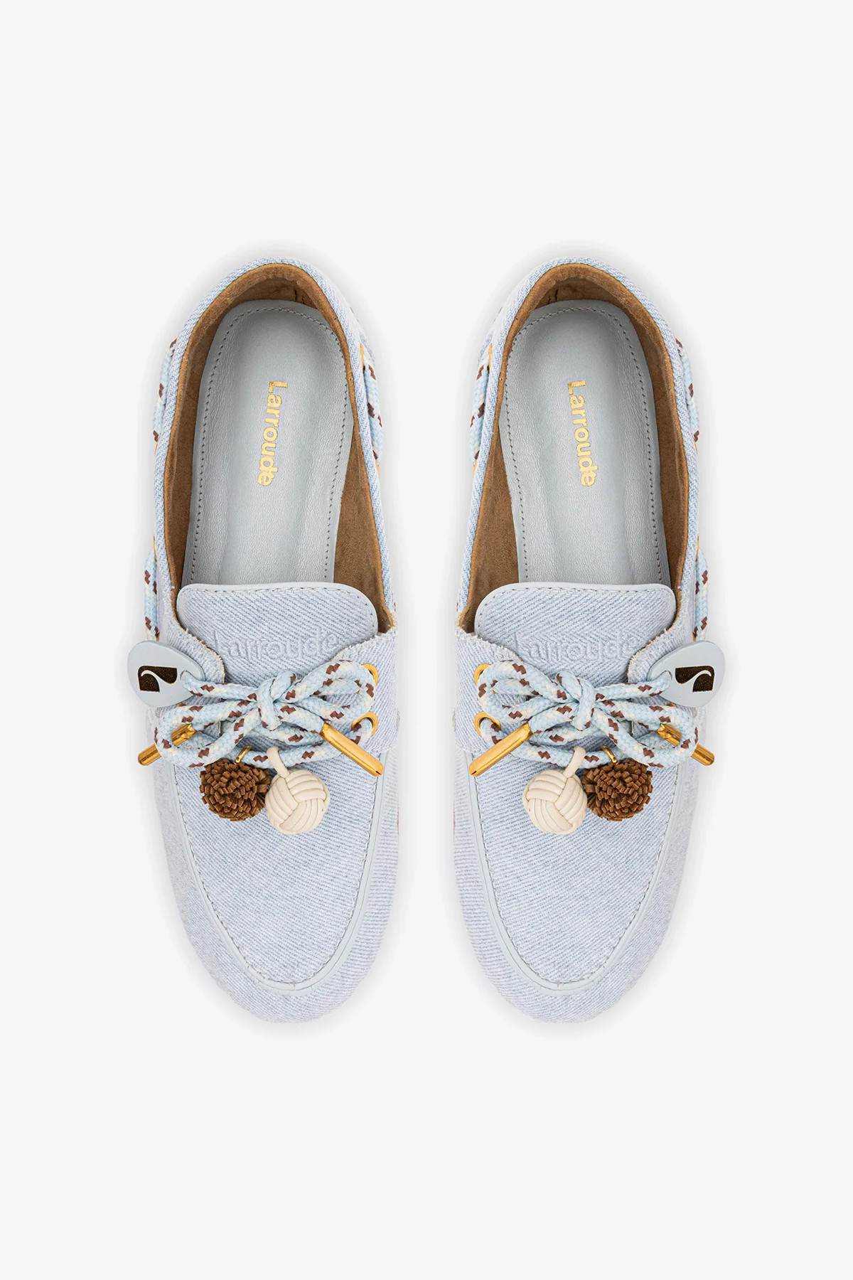 Cyprus Boat Shoe In Maya Denim | Larroude
