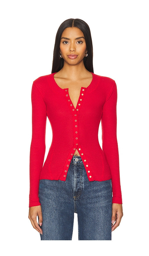 Free People x Intimately FP Going Places Cardi in Red. - size M | Revolve Clothing (Global)