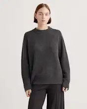 Mongolian Cashmere Oversized Crewneck Sweater | Quince