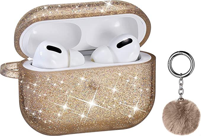 Airpods Pro Case, DMMG Airpods Case Cover Silicone Skin, AirPods Protective Cute Bling Glitter Ca... | Amazon (US)