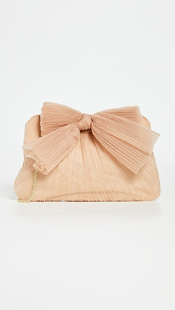Rayne Pleated Frame Clutch with Bow | Shopbop