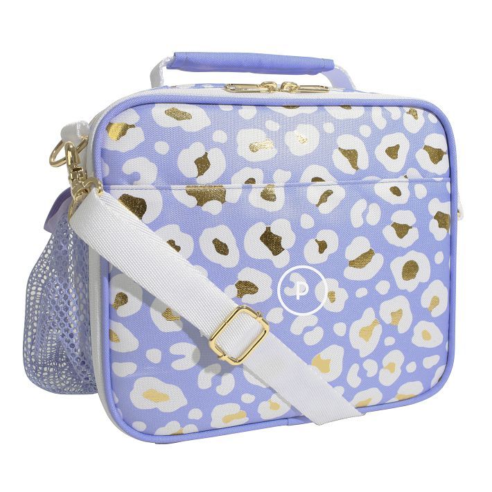 Gear-Up Lavender Metallic Leopard Cold Pack Lunch Box | Pottery Barn Teen