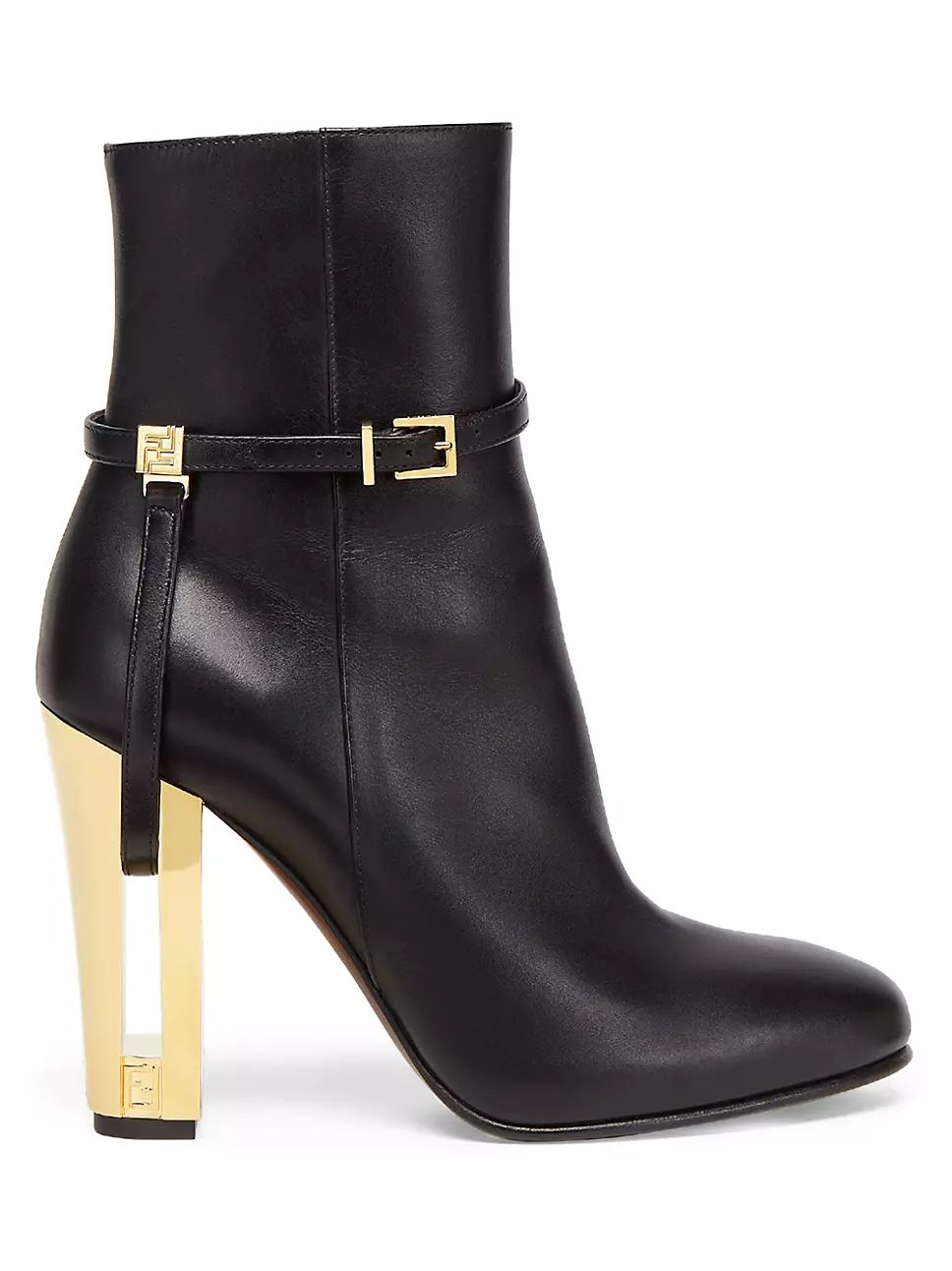 105MM Leather Traced Heel Booties | Saks Fifth Avenue