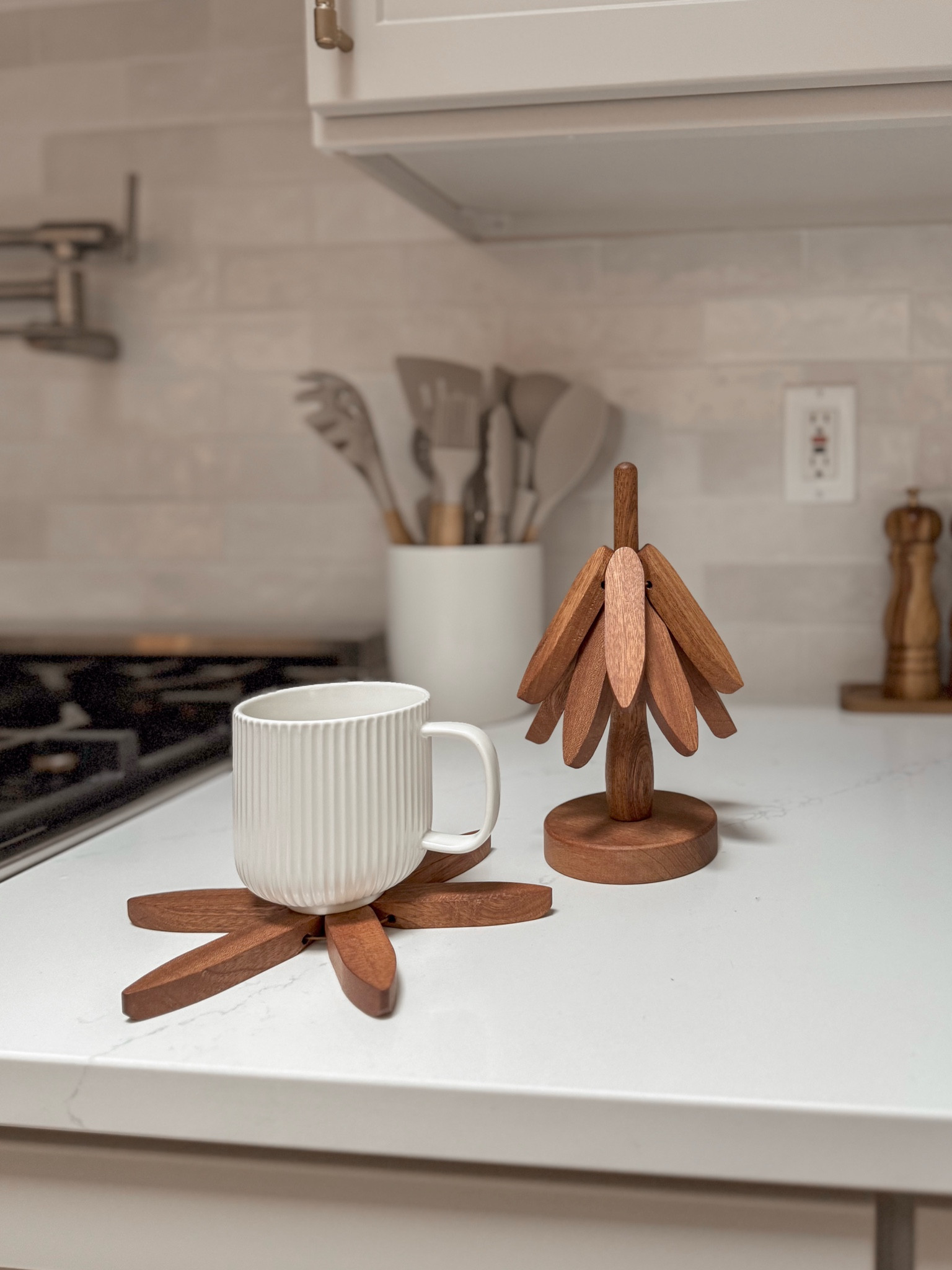 You would never guess this cute decorative tree is actually a 3 pack of wooden coasters! 🤯🤩 Amazon finds, kitchen must haves, Come Stay Awhile, Amanda Vernaci, Amanda Loves Amazon. 

#LTKHome #LTKFindsUnder50 #LTKGiftGuide