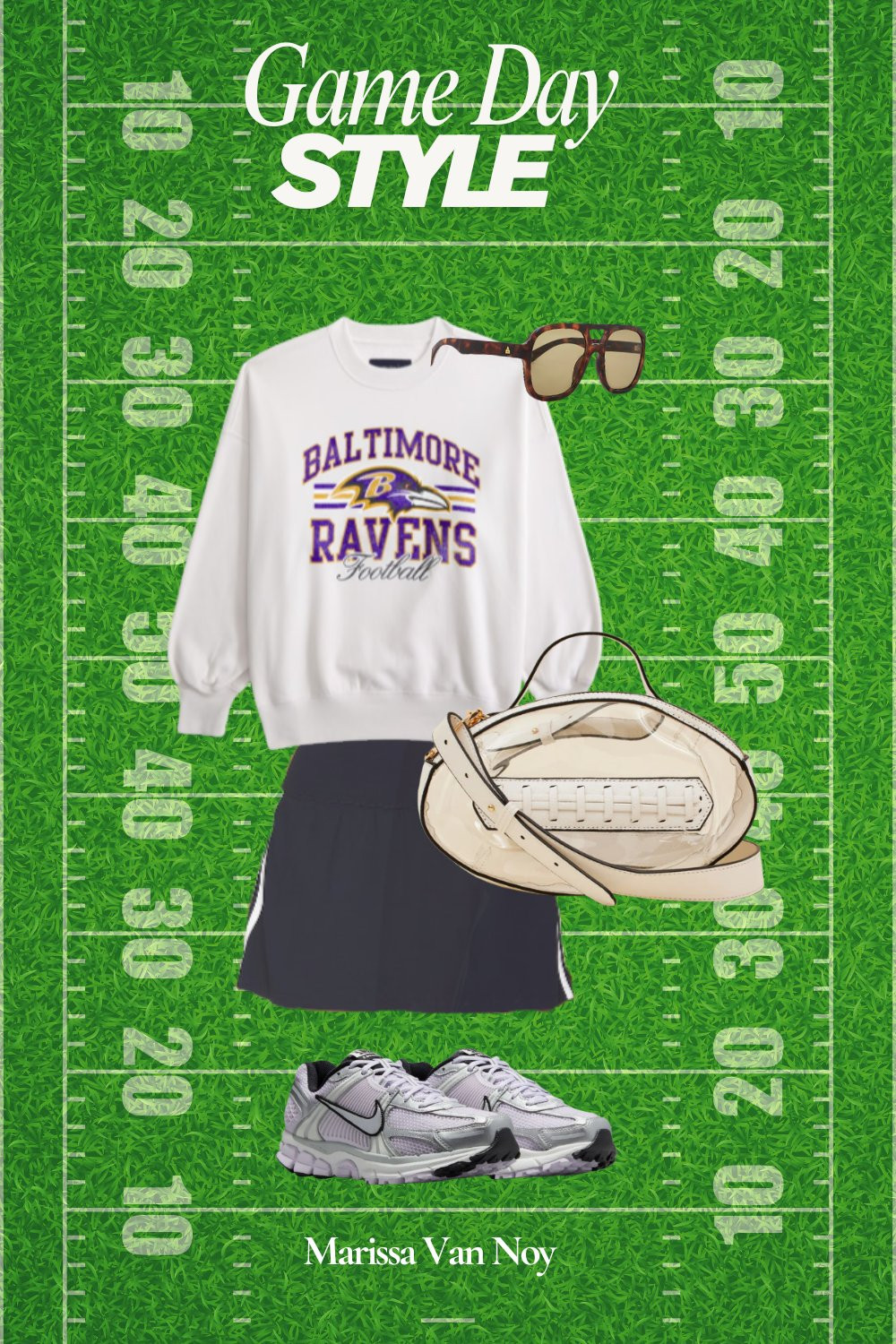 Casual and sporty look for game day or supporting your favorite team while running errands. Nothing worse than forgetting to bring a clear purse to a stadium and having to abandon your bag, so now I’m always prepared. Abercrombie’s NFL collection is so cute this year, I stocked up on some cozy sweatshirts for travel. I’m always cold, especially on a plane  
 

#LTKStyleTip #LTKShoeCrush #LTKFindsUnder100