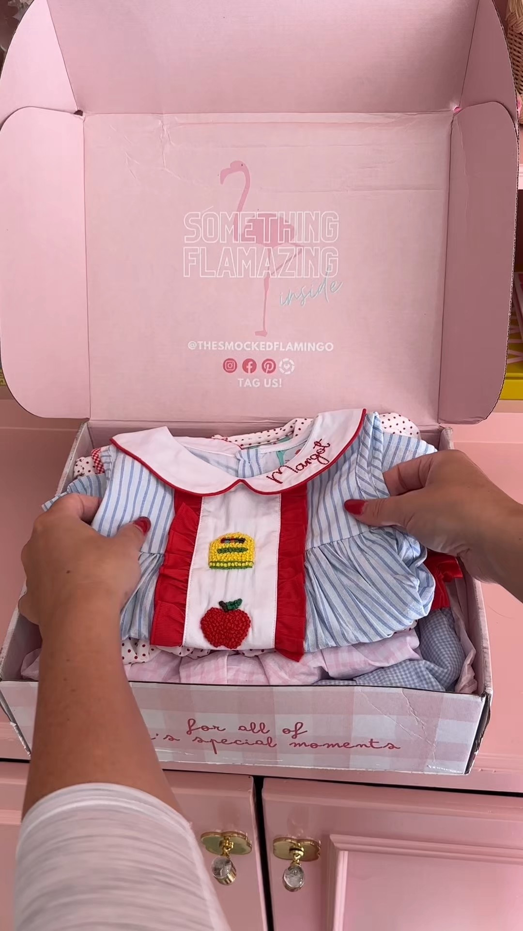 Back to school sweetness from The Smocked Flamingo ❤️ use code: LYNLEE10