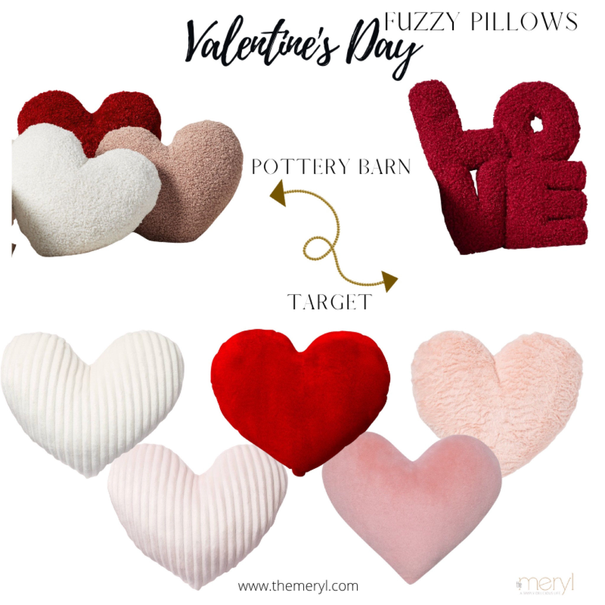 Valentine’s Day
Heart Pillows Pottery Barn Dupe Target Fur Pillow Fuzzy Pillow Valentines Decor Home Decor

#LTKunder50 #LTKSeasonal #LTKhome