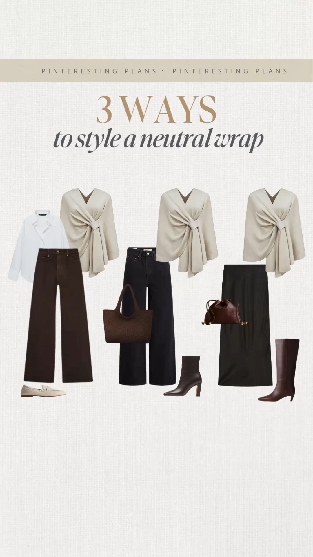 Three ways to style a neutral wrap 🙌🏻🙌🏻



#LTKootd #LTKWorkwear #LTKSeasonal

#LTKFindsUnder100 #LTKootd #LTKSeasonal
