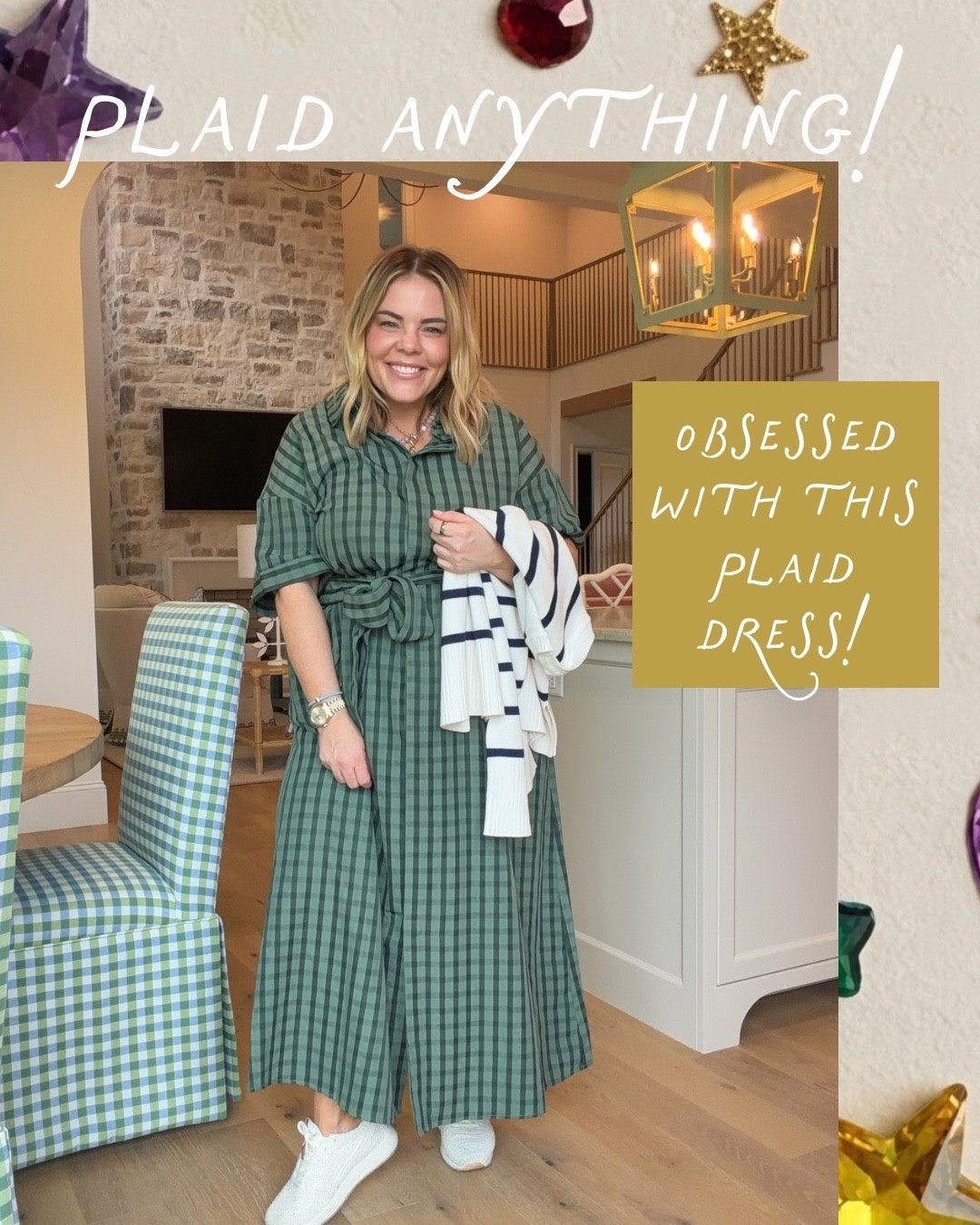 Plaid season has officially arrived! 🍂 I’m obsessed with this green plaid dress — such an easy one-and-done piece that still makes a statement. Throw a sweater over your shoulders and add sneakers for an effortless fall look.

#LTKSeasonal #LTKOver40 #LTKMidsize