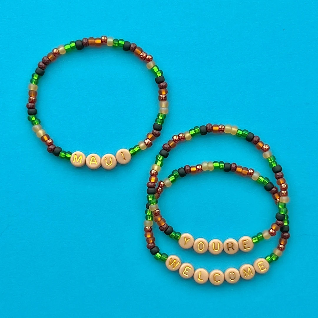 Moana Maui & You’re Welcome Beaded Bracelets | Etsy (US)