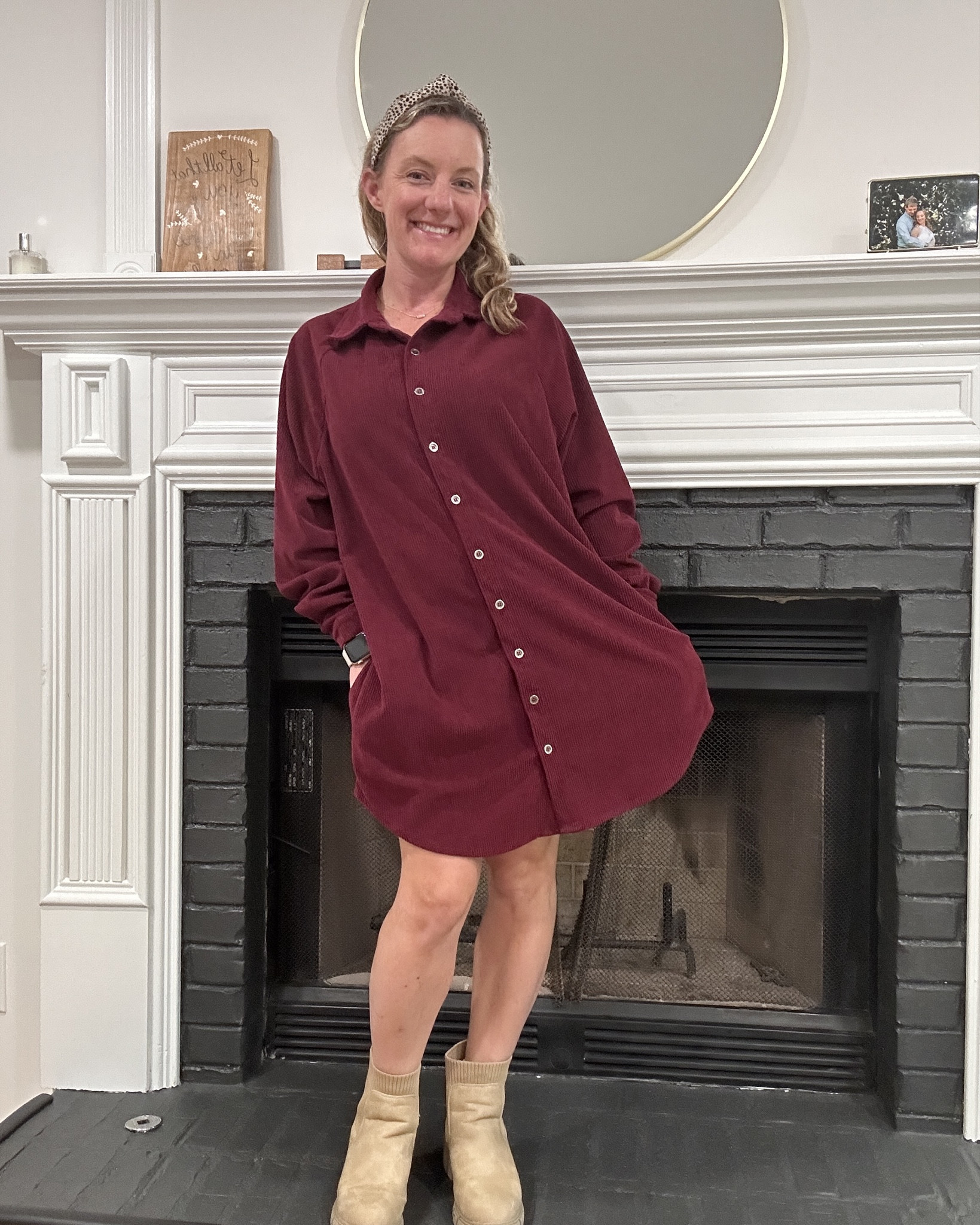 Favorite comfy corduroy dress and Amazon boots 

#LTKStyleTip #LTKFindsUnder100 #LTKPetite