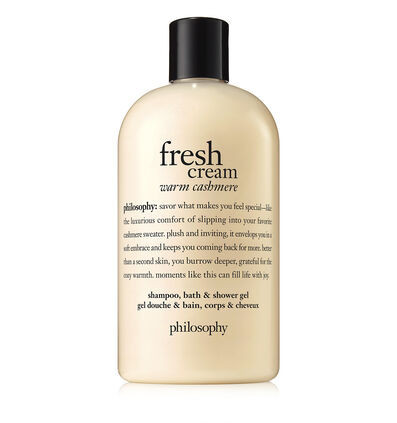 warm cashmere 3-in-1 bath & shower gel
 

fresh cream | Philosophy