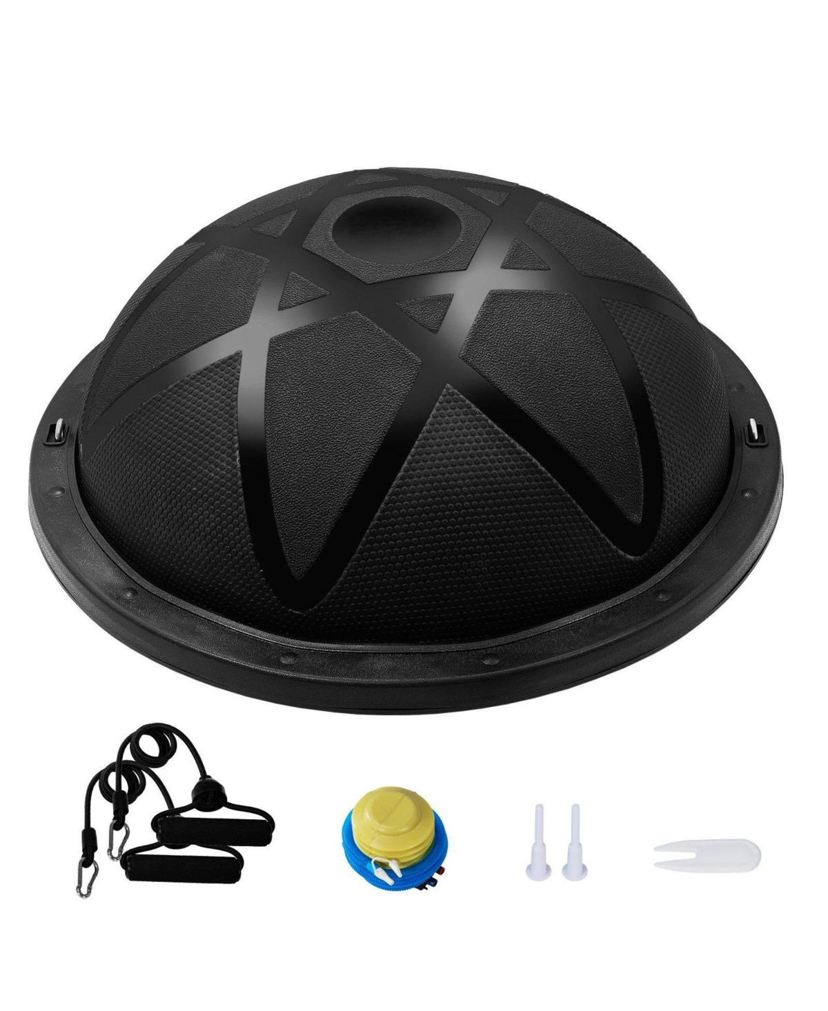 Mecale Half Balance Ball Trainer 660 lbs with Bands for Home Gym - Black | Macy's