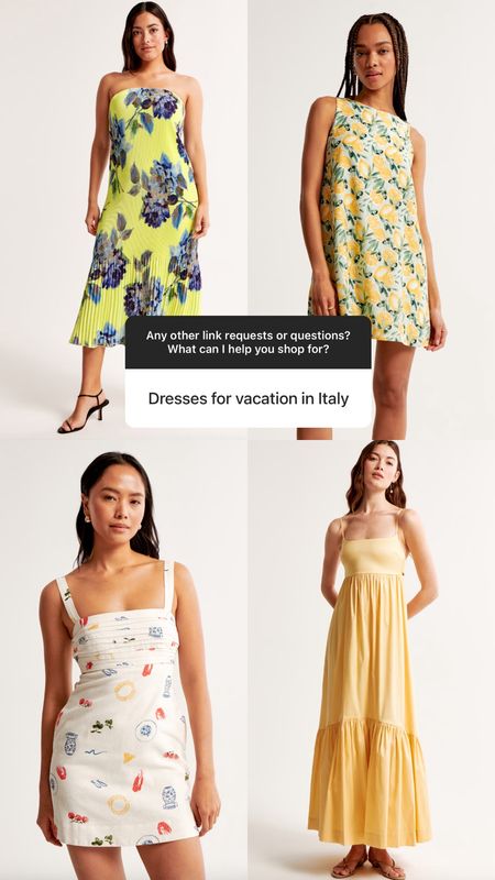 Dresses for vacation in Italy 🥂



#LTKtravel #LTKeurope #LTKfindsunder100
