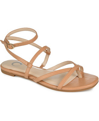 Journee Collection Women's Serissa Strappy Flat Sandals - Macy's | Macy's