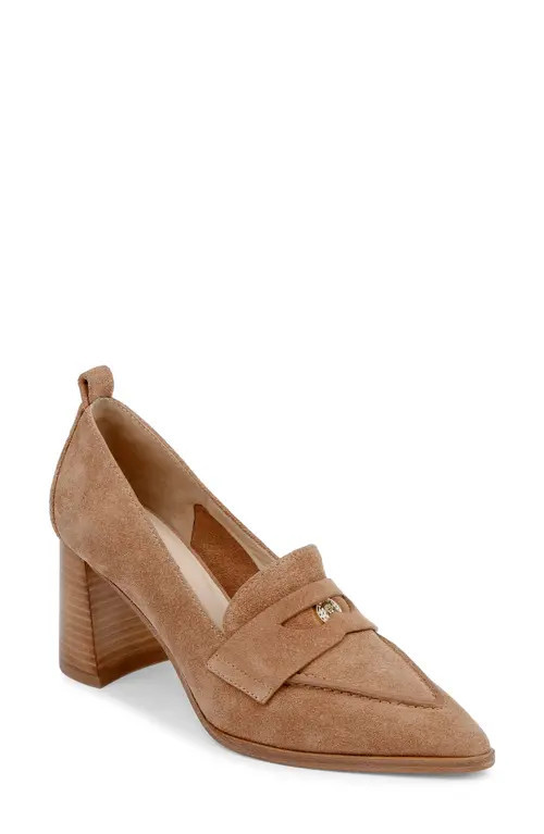 L'AGENCE Mallory Pointed Toe Pump in Sand Suede at Nordstrom, Size 6.5 | Nordstrom
