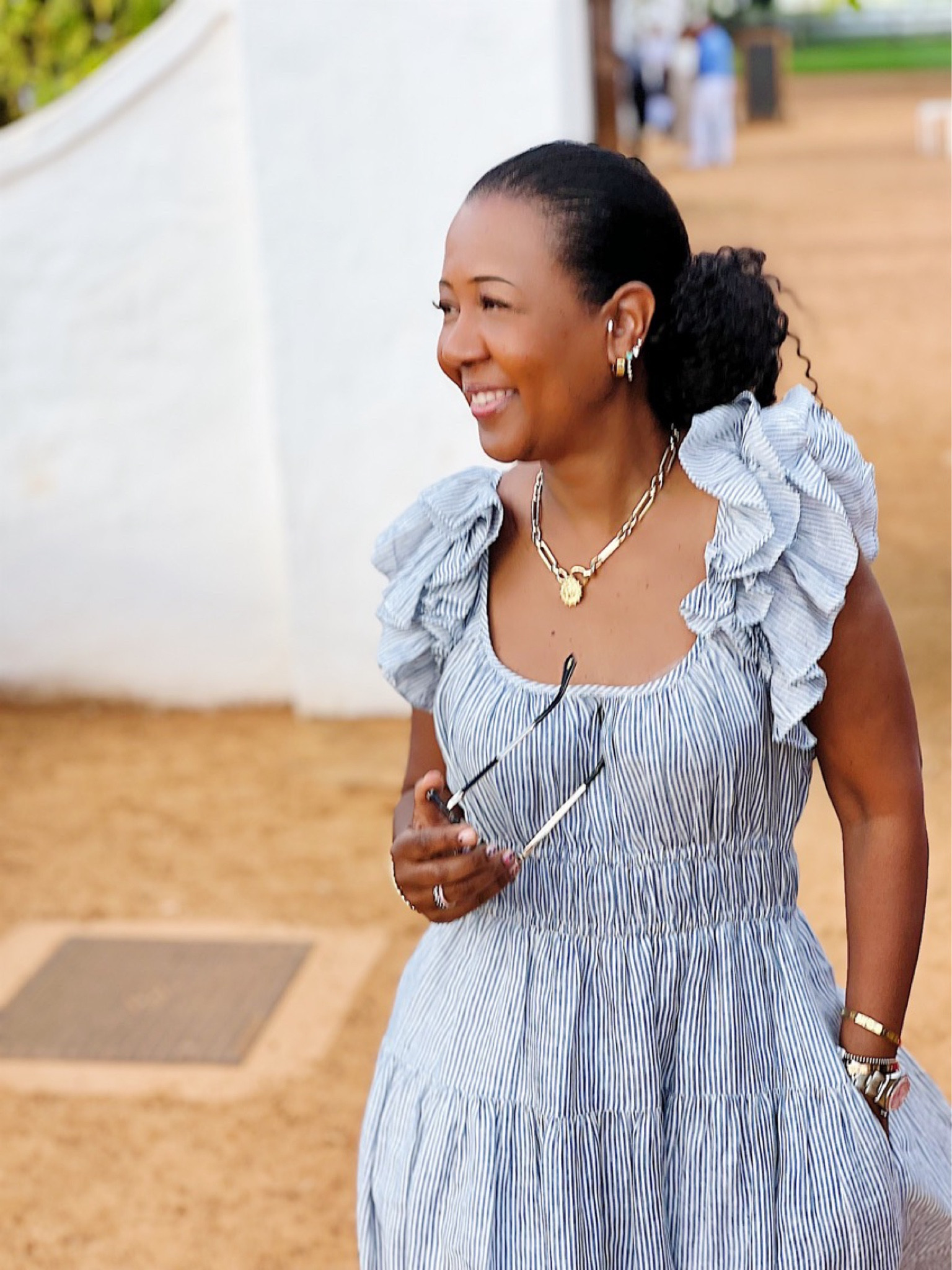 I wore this dress for a day of wine tasting in South Africa. It transitioned easily to a nice dinner at Babylon Storen. I love Ulla Johnson dresses. This one is sold out, but I’m also loving these. I wear a size 2 in her dresses.

#LTKParties #LTKOver40 #LTKTravel