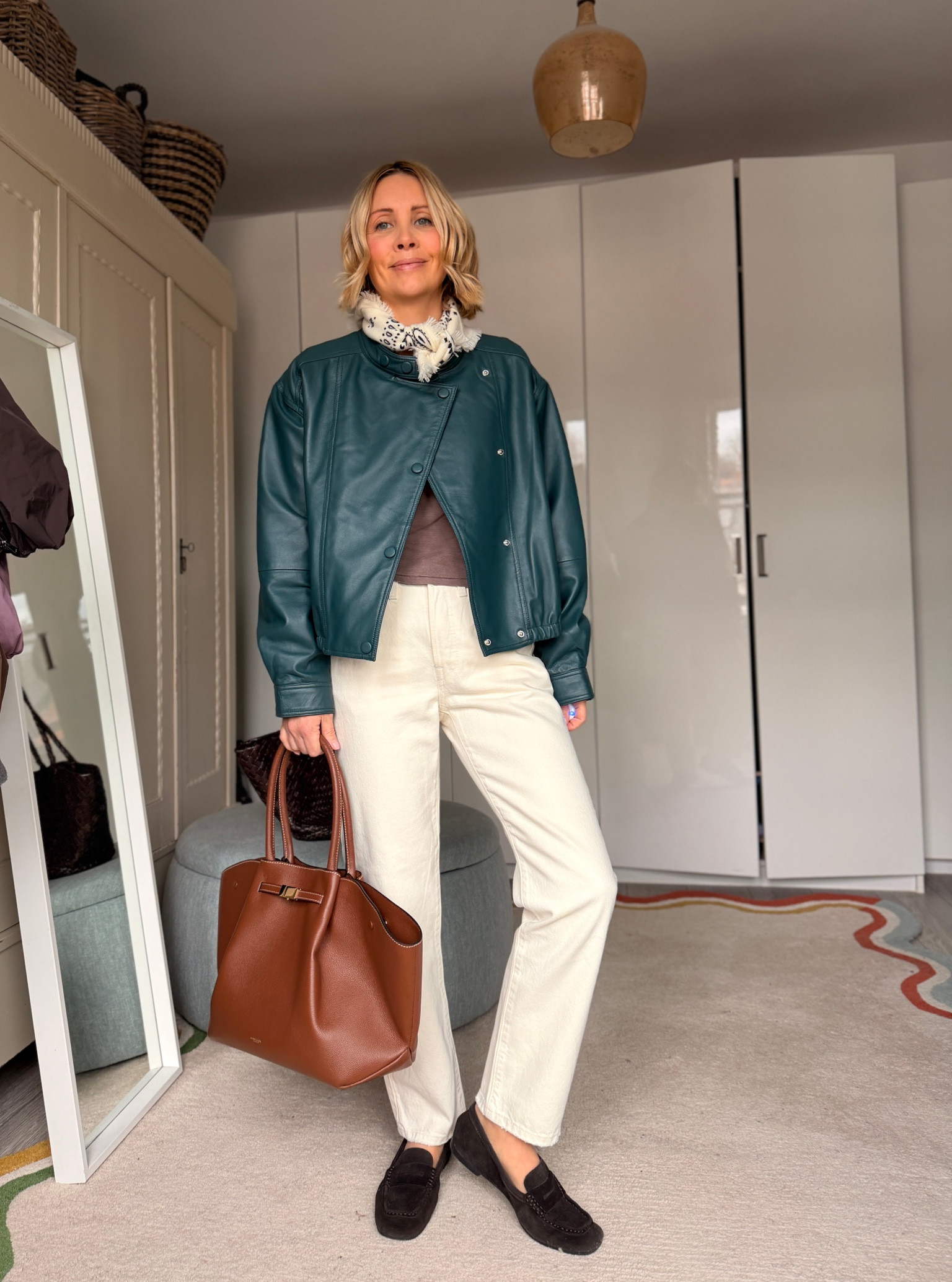 Wearing a medium in the jacket, 
Levi’s 501 crop are 26w 28 leg 

#LTKuk #LTKspring