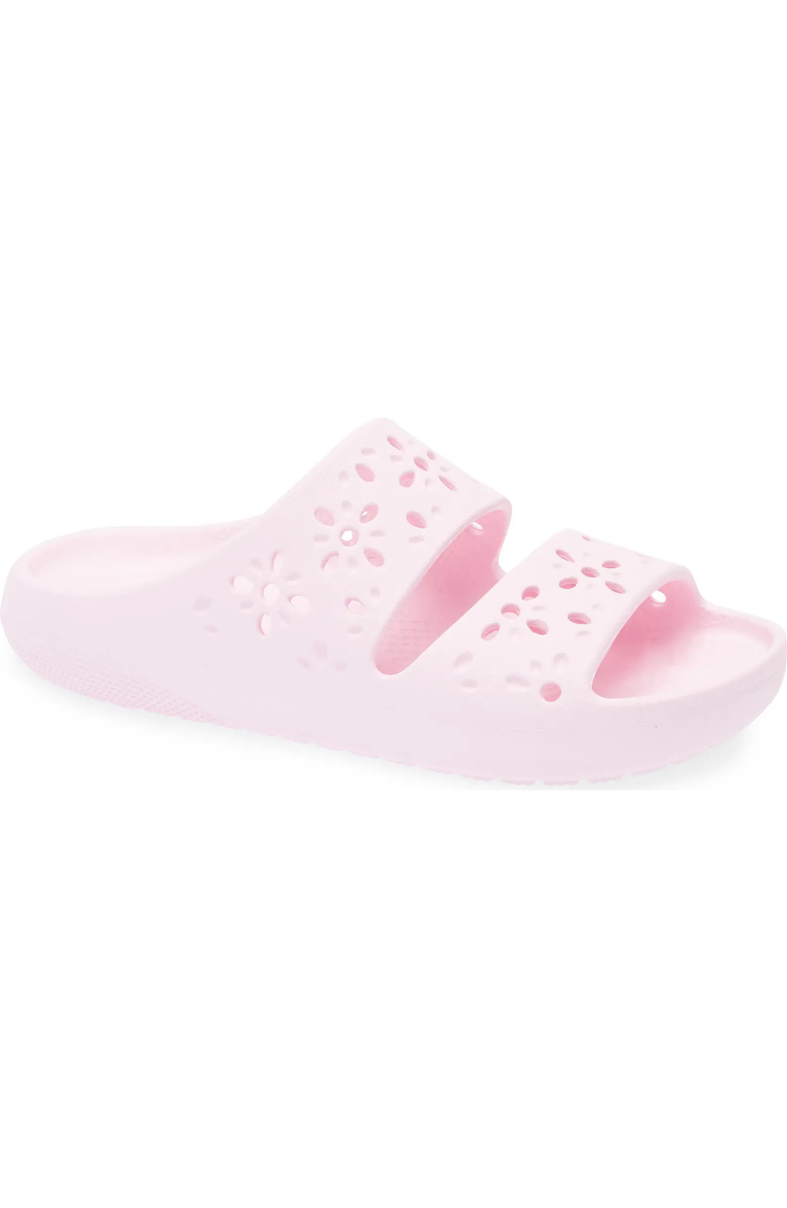 CROCS Classic Floral Cutout Slide Sandal (Women) | Nordstrom | Nordstrom