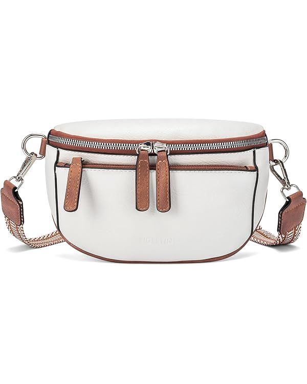 FIGESTIN Crossbody Bags for Women Trendy, Small Crossbody Purse Shoulder Bag Leather Handbag Fann... | Amazon (US)