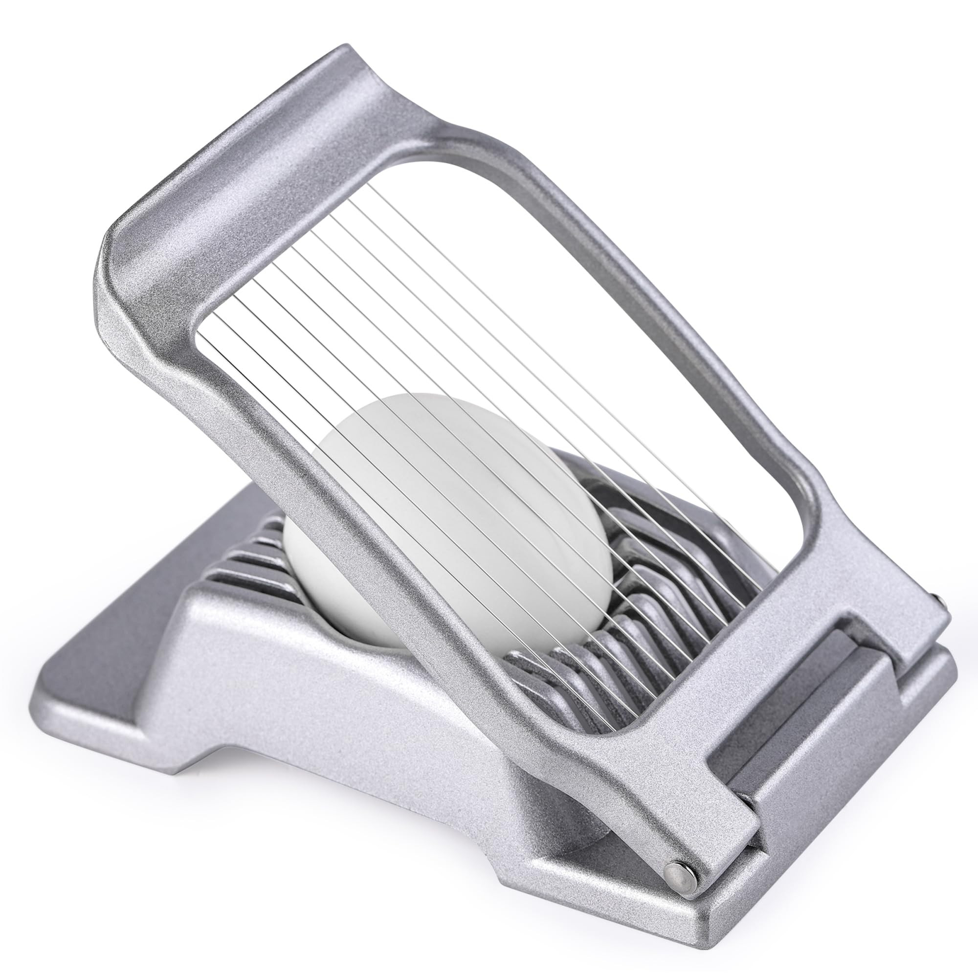 Egg Slicer for Hard Boiled Eggs, Stainless Steel Wire, Heavy Duty Aluminium Egg Cutter Dishwasher... | Amazon (US)