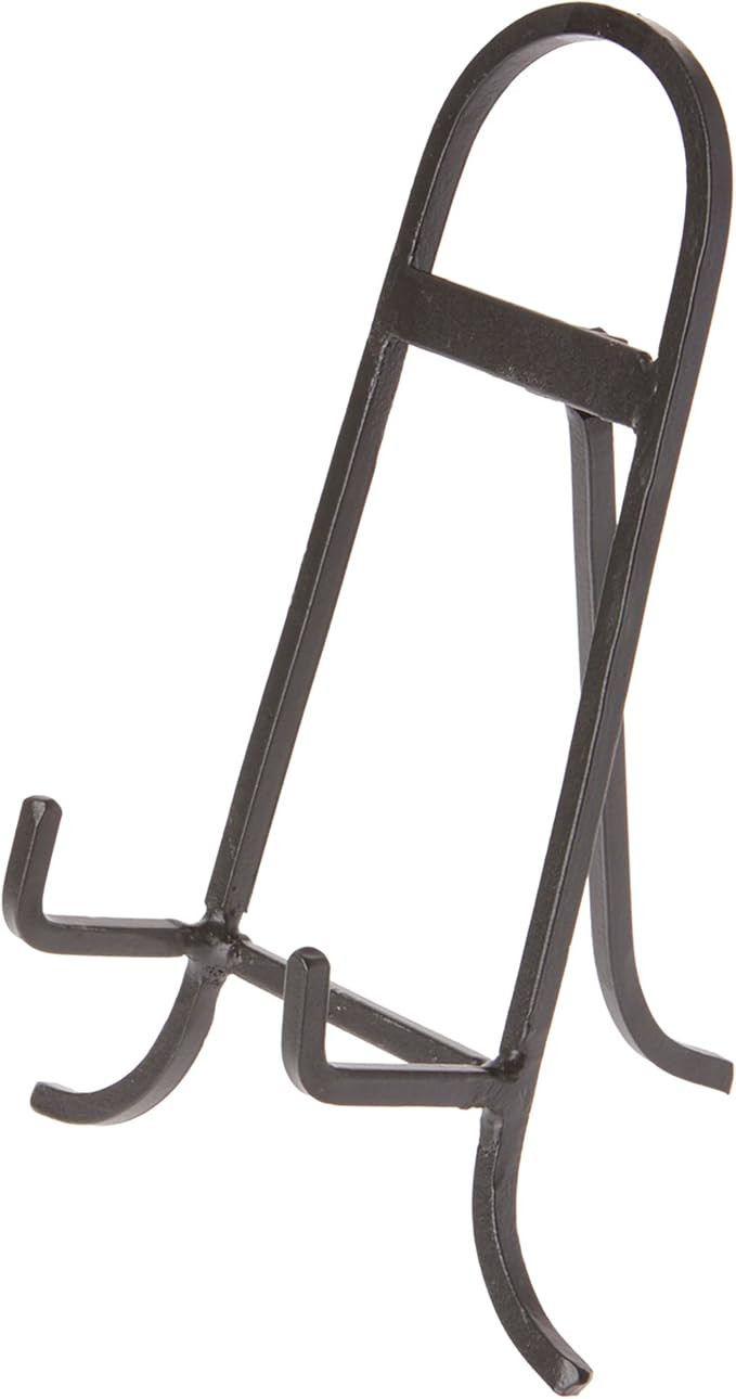 Bard's Black Wrought Iron Easel, 9.25" H x 6.25" W x 5" D | Amazon (US)