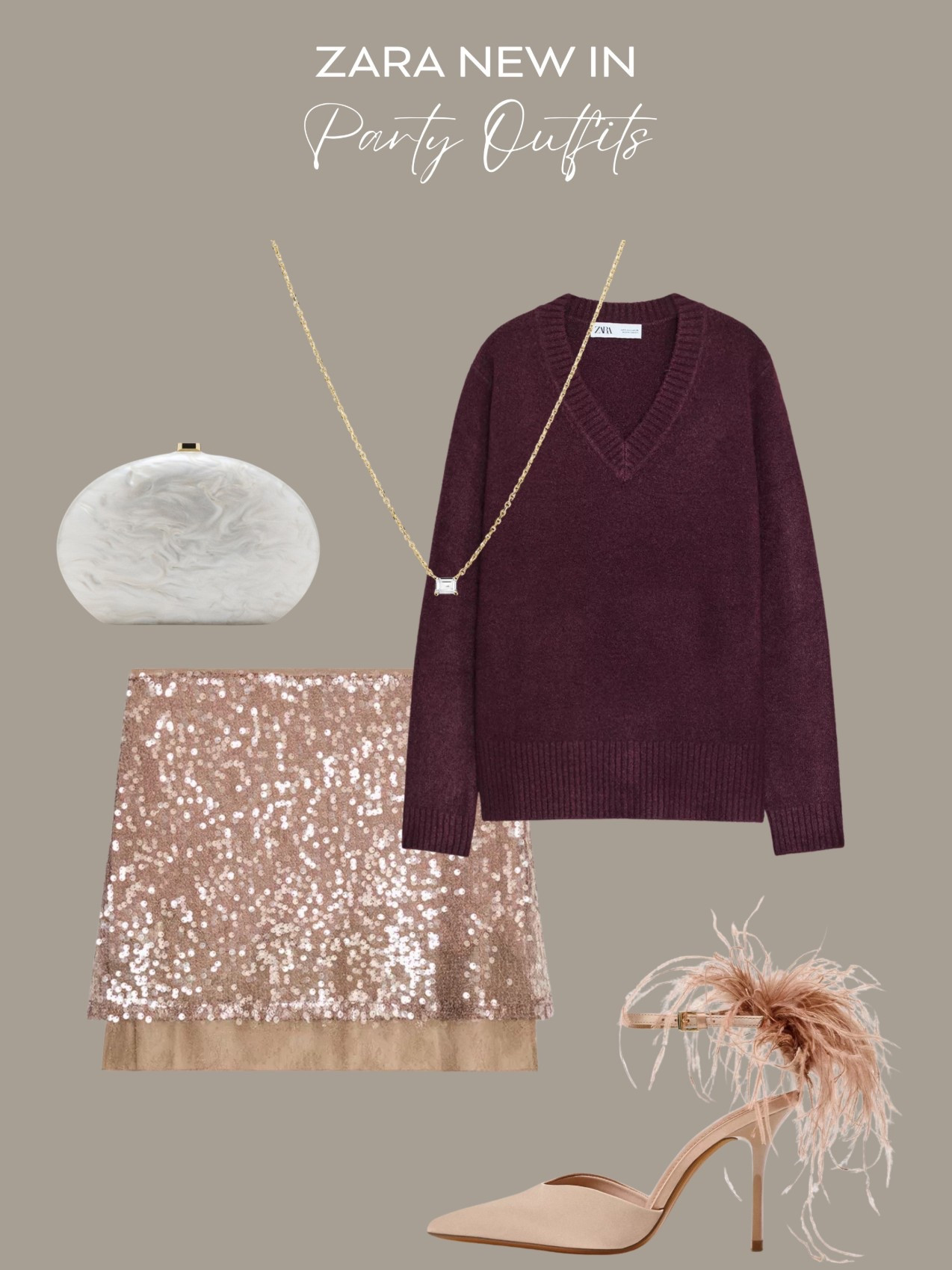 Zara new in party outfits ✨ 

New Year’s Eve / Christmas party / sequin skirt 

#LTKuk #LTKpartywear