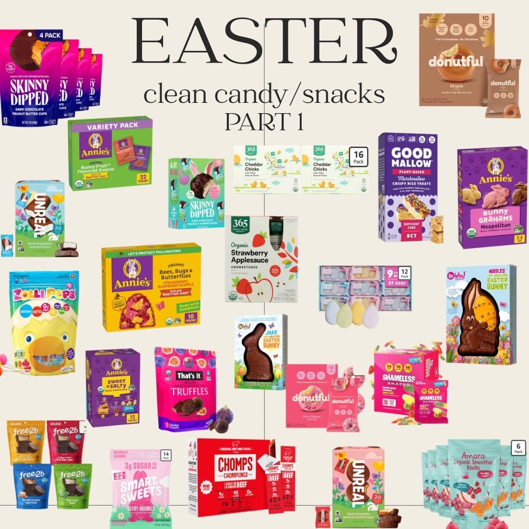 Clean candy/snack options for Easter fillers!! PART 1! 

#LTKKids #LTKmomlife #LTKfoodie