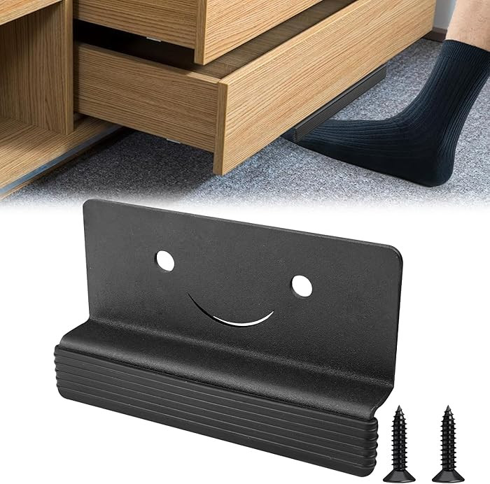 zxbaers Cabinet Foot Pull with Adhesive and Screws, Foot Pull for Trash Cabinet Drawer, Handless ... | Amazon (US)