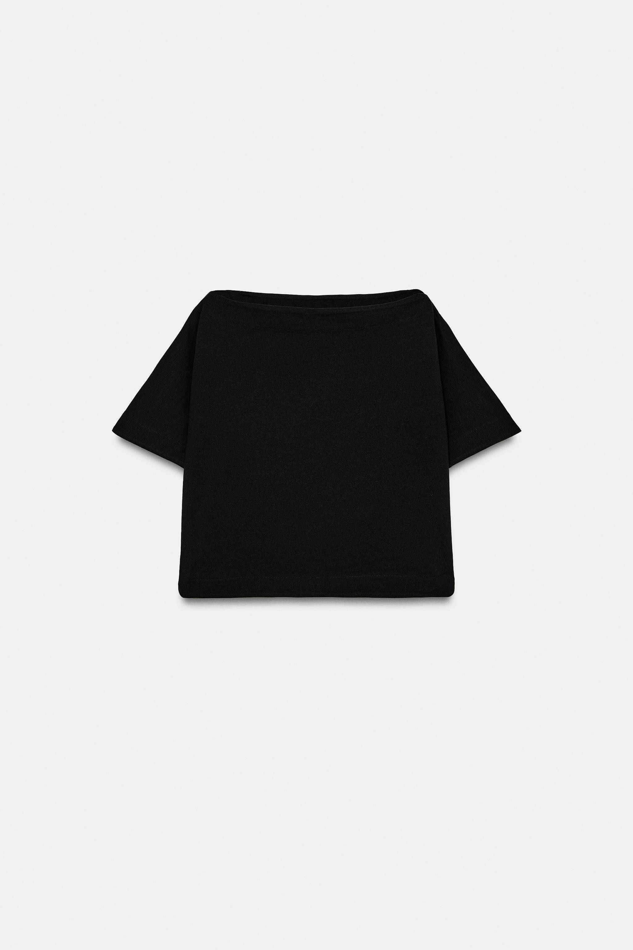 CAPE EFFECT CROP TOP | Zara UK