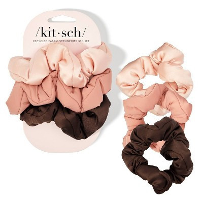 Kitsch Puffy Scrunchies - 3pk - Rosewood | Target