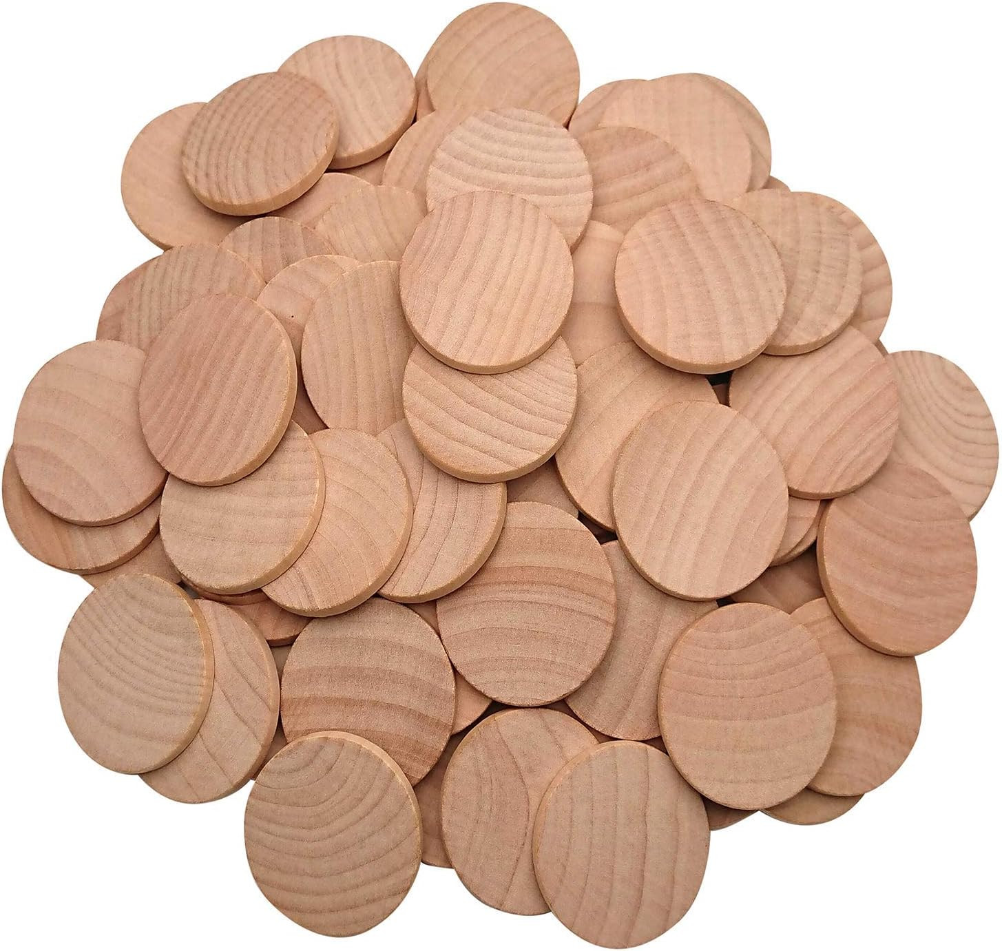 1.5 Inch Natural Wood Slices Unfinished Round Wood Coins, 50 per Pack | Amazon (US)