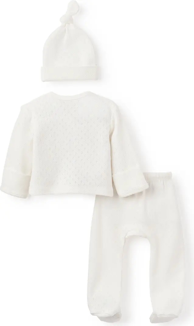 Preemie Organic Cotton Hat, Top & Pants Set | Nordstrom